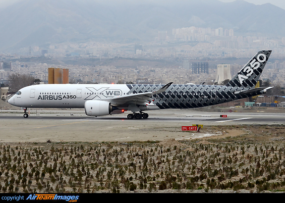 First Ever Visit of An Airbus A350 In Iran Airbus A350-941