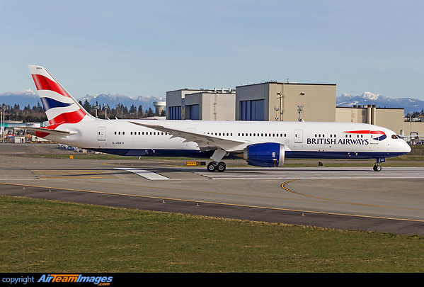 Latest British Airways 787-9 Dreamliner powered by RR Trent 1000 engines Boeing 787-9 Dreamliner