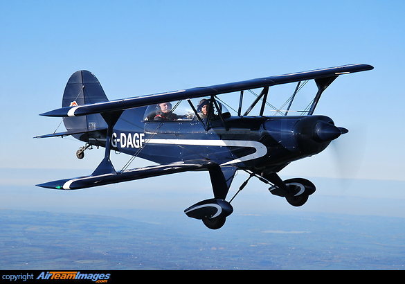 Air-to-Air photo shoot near Wincanton of Acrosport II an aerobatic bi-plane Acro Sport II