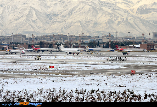 Snowy Day At Mehrabad Tehran Mehrabad International