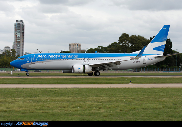 New addition to Aerolineas Argentinas fleet Boeing 737-8SH