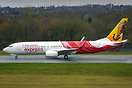Following a tech-stop, Air India Express Boeing 737-800, VT-GHA, depar...