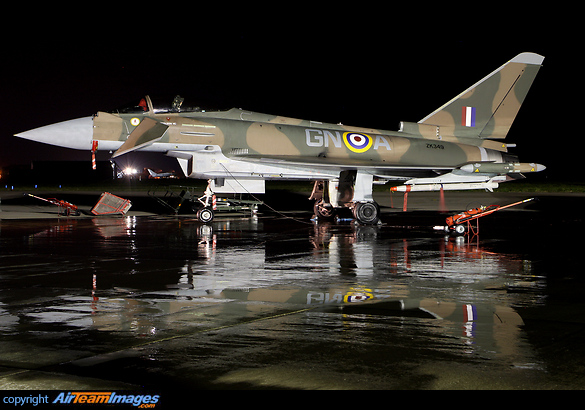 Typhoon FGR.4 ZK349/GN-A will be the 2016 season display aircraft for Flt Lt Mark Long Eurofighter Typhoon FGR4