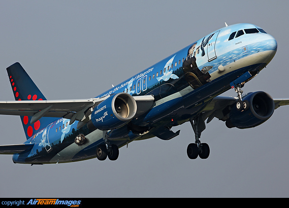 Belgium icon Magritte special scheme Airbus A320-214