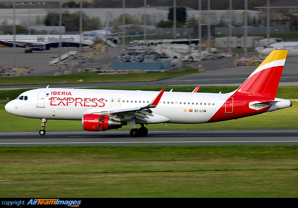 Iberia Express have recently joined Monarch, Norwegian & Ryanair on the Birmingham to Madrid route Airbus A320-216