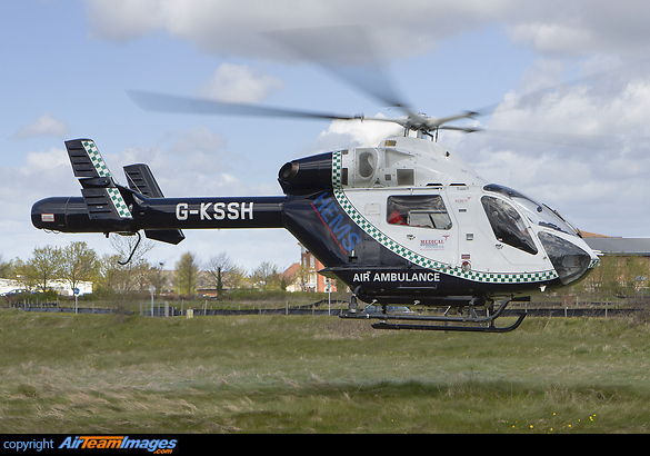 G-KSSH seen here attending an accident on a York Industrial estate MD Helicopters MD-902 Explorer