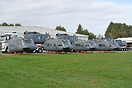 10 Iroquois awaiting transport to Auckland dock for shipment to USA fo...