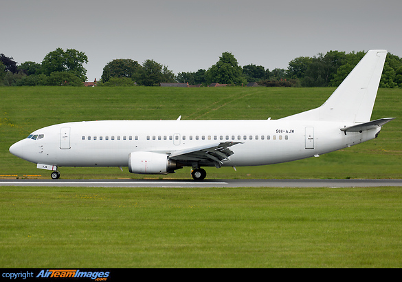 Registered to Aerovista, operated by Maleth-Aero Boeing 737-3U3