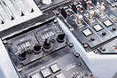 VOR radio selector panel and AFCS (autopilot) panel