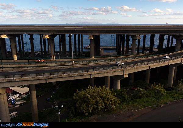 Stunning engineering achievement! Runway 23 is a real bridge over the ocean. Additionally, a 4 lanes high-way passes beneath the runway . Madeira Airport