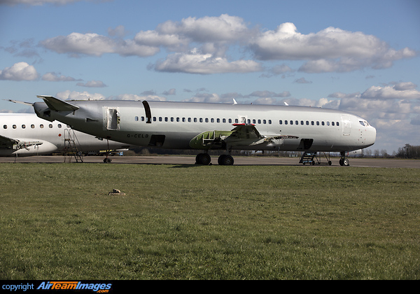Former Jet2 737 in the process of being scrapped. Boeing 737-377