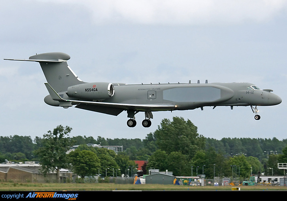 Gulfstream G550CAEW, N554GA, is the second such aircraft for the Italian Air Force. Seen passing through Shannon on its way to Tel Aviv prior delivery. Gulfstream G550AEW