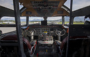 Flight deck of an Alaskan Air Fuel DC-4 parked at Palmer Alaska.