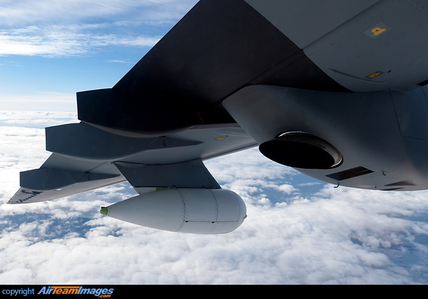 searchlight pod clearly visible on the wing CASA C-295