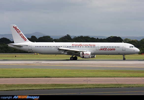 Leased by Jet2 from Titan Airways for the summer season Airbus A321-211