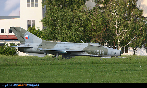 Mig 21 serial 0619 although marked as 8519 which is a fake number which the airframe never used unsure as to why it was painted with this number Mikoyan Gurevich MiG-21