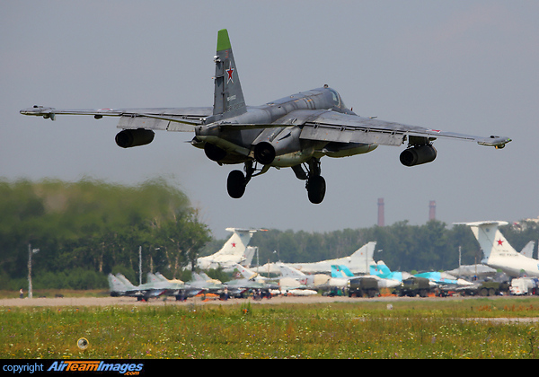 "Aviadarts" fire training. Sukhoi Su-25SM
