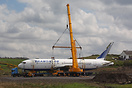 This Boeing 767 was removed from Shannon Airport and floated round the...