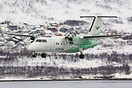 Approaching Runway 19 after a regional service in northern Norway.