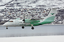 Approaching Runway 19 after a regional service in northern Norway.