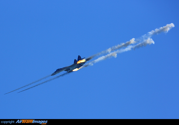 Firing missiles during Aviadarts training Sukhoi Su-35S