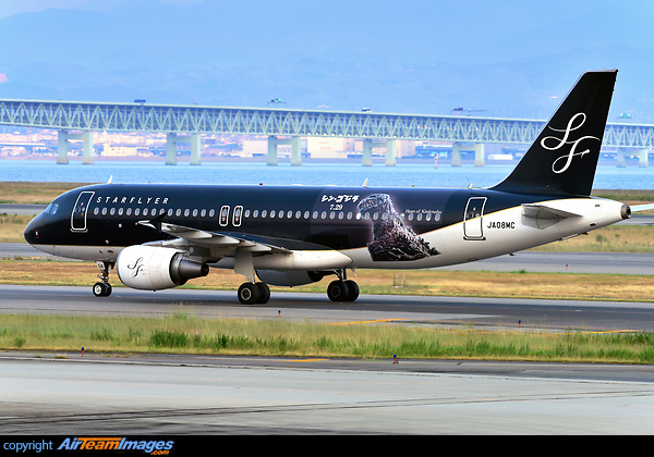 "New Godzilla" movie promotion Airbus A320-214