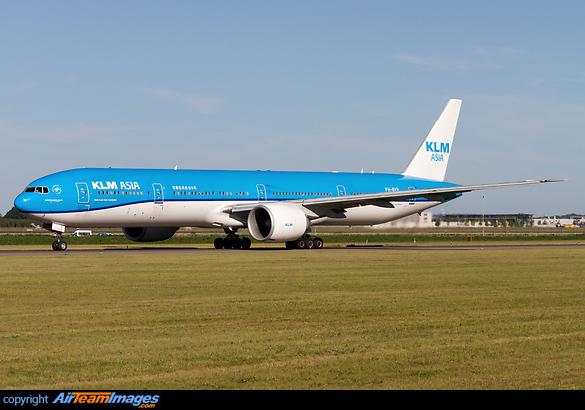 Now with KLM Asia titles Boeing 777-306/ER
