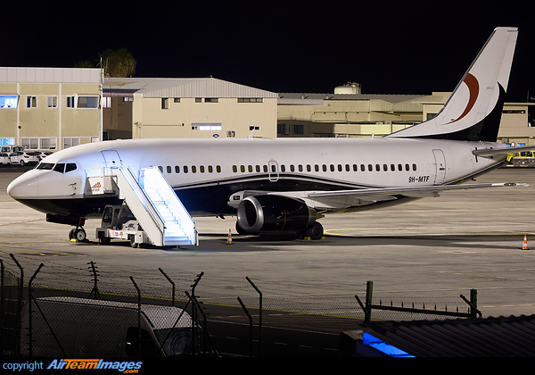 Maleth-Aero VIP plane, flying chartered for latin artist Ricky Martin crew. Boeing 737-329