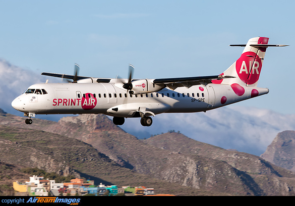 Flying on behalf of CanaryFly. ATR 72-202