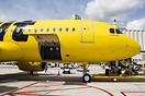 First Spirit Airlines A320-NEO arrives at Fort Lauderdale at the end o...