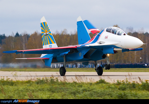Brand new Su-30SM for Rusian Knights arrived to homebase Sukhoi Su-30SM