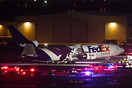 The FAA reported the left main gear collapsed during the landing roll ...