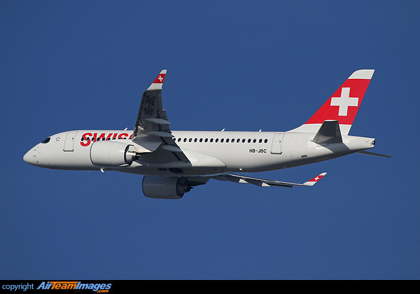 HB-JBC is the 3rd CS100 for Swiss, delivered 22/10/2016. Airbus A220-100