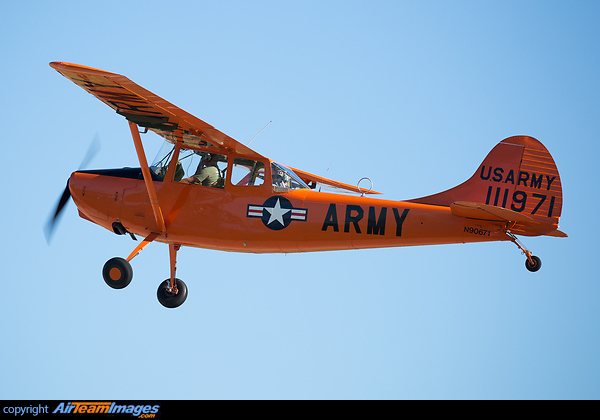 L-19A (Cessna 305A) the initial production version of the Cessna O-1 Bird Dog built for United States Army, redesignated O-1A in 1962, 2,486 were built. Cessna L-19A (Cessna 305A)