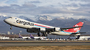 Beautiful view as a Cargolux B-748 departs Anchorage with the Alaskan ...