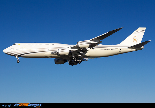 Seen here on short final runway 27R of London Heathrow during a positioning flight from London Stansted. Boeing Business Jet 747 VIP