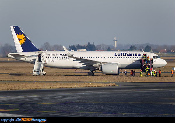 Airbus A320 Neo D-AINA operating flight LH 1034 landed at Paris-Charles de Gaulle at 13:40. There were 150 passengers on board. After landing, while the plane was heading towards terminal 1, it slipped on the taxiway and finished on the grass. Airbus A320-271N