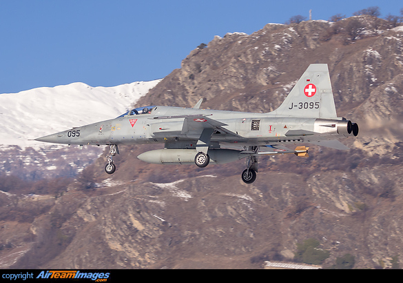 Combat air patrol (CAP) activity during Davos meeting. Northrop F-5E Tiger II