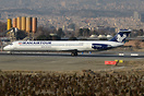 First flight of Iran AirTour MD-82 with new colour scheme