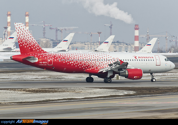 First Airbus A320 to be painted in new Rossiya Airlines livery Airbus A320-214