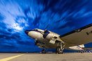 HB-IRJ nightstopping in Athens, its second stop on its world tour.