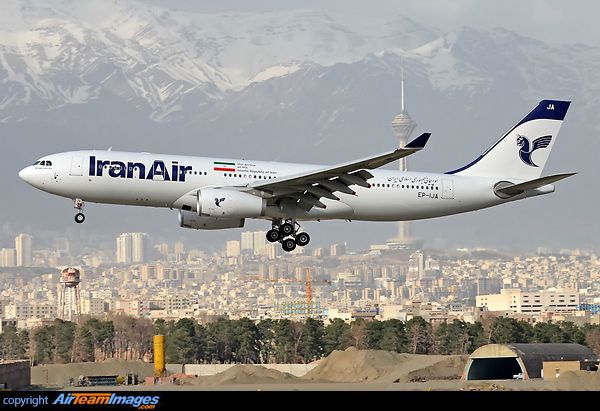 First commercial flight for Iran Air's new Airbus A330 Airbus A330-243