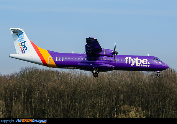 The Blue Islands franchise partnership with Flybe commenced operation on 6 June 2016 ATR 72-500