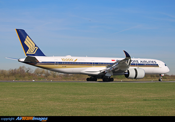 The 10,000th Airbus aircraft. Airbus A350-941