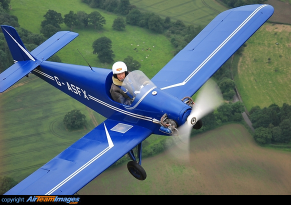 Air-to-Air shoot over Somerset. Druine D31 Turbulent