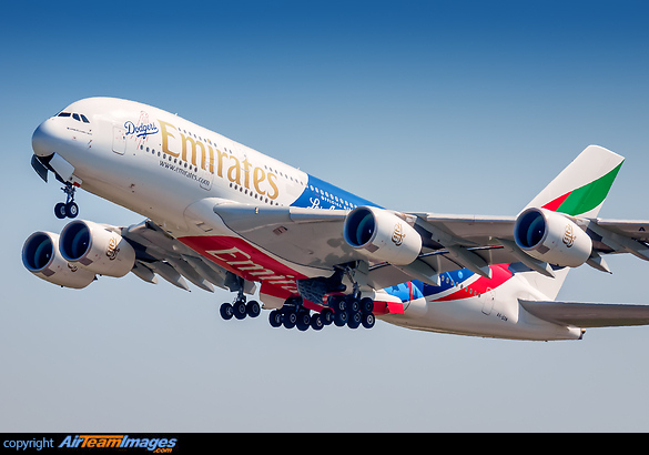 LA Dodgers livery Airbus A380-861