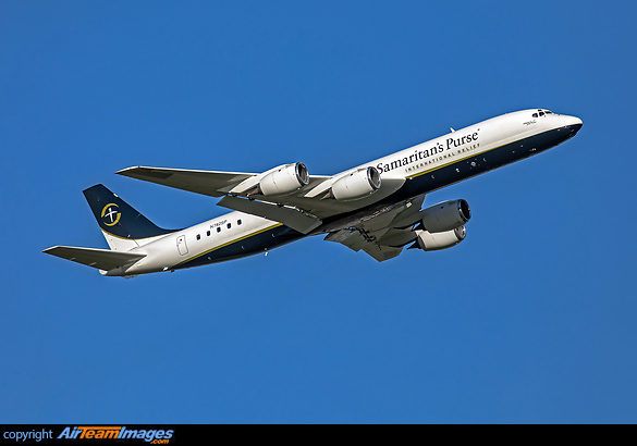 Samaritans Purse is an evangelical Christian humanitarian organization that provides aid to people in physical need as a key part of Christian missionary work. The name of the organization is based on the New Testament Parable of the Good Samaritan, in which Jesus uses a parable to teach people one form of the Golden Rule; love your neighbor as yourself. Douglas DC-8-72CF