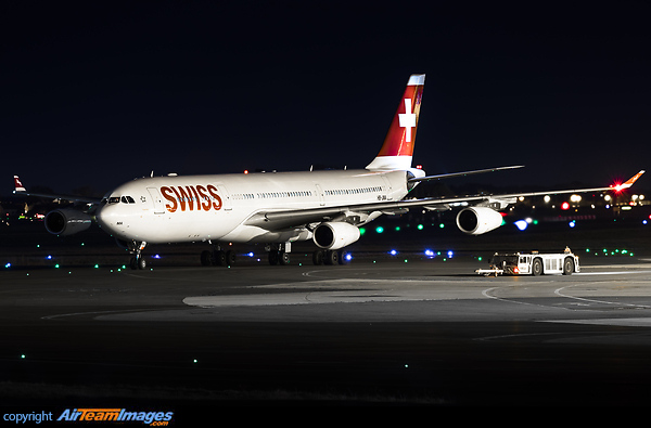 Nice upgrade from a A320 to an A340. Airbus A340-313X