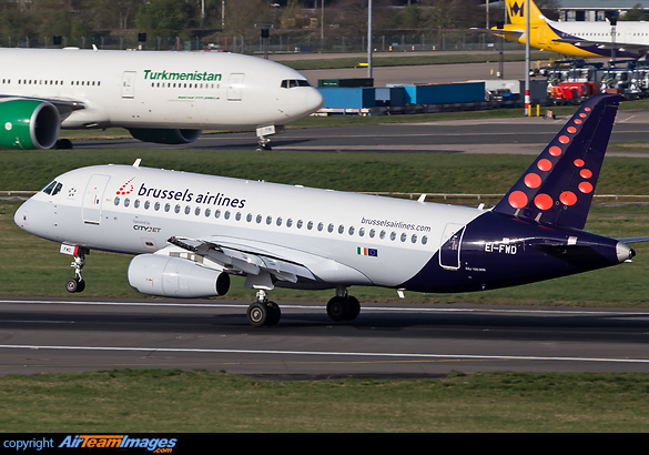 First Sukhoi Superjet 100 to wear the full livery of Brussels Airlines. The aircraft is operated by CityJet and leased to the Airline. Sukhoi SuperJet 100-95B