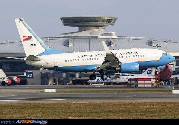 Bringing Rex Tillerson to Moscow on his 1st official visit as the United States Secretary of State Boeing C-40B